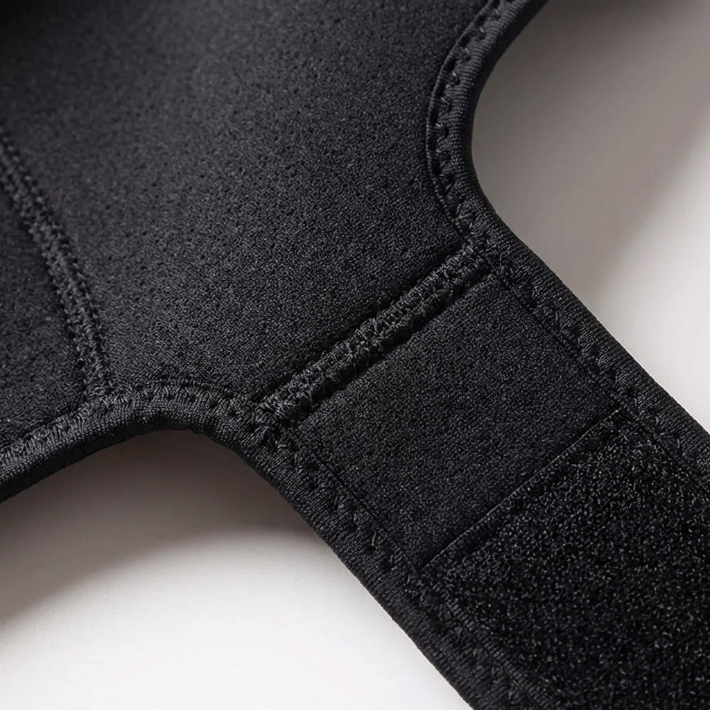 Schulterbandage unisex für Sportler, bietet Kompression & verstellbare Stabilisierung.