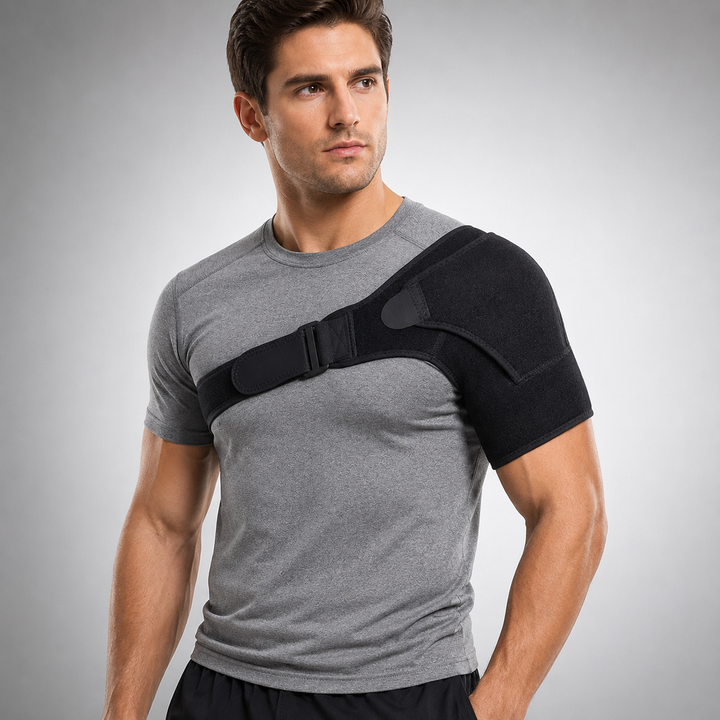Unisex verstellbare Kompressions-Schulterstütze für Schmerzlinderung & Stabilisierung.