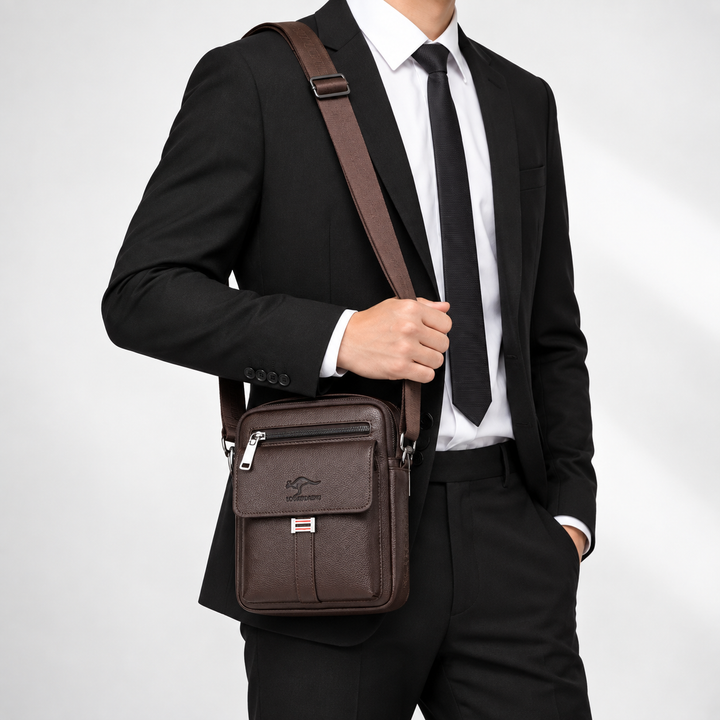 Seitenprofil der kompakten Crossbody Bag für den täglichen Gebrauch
