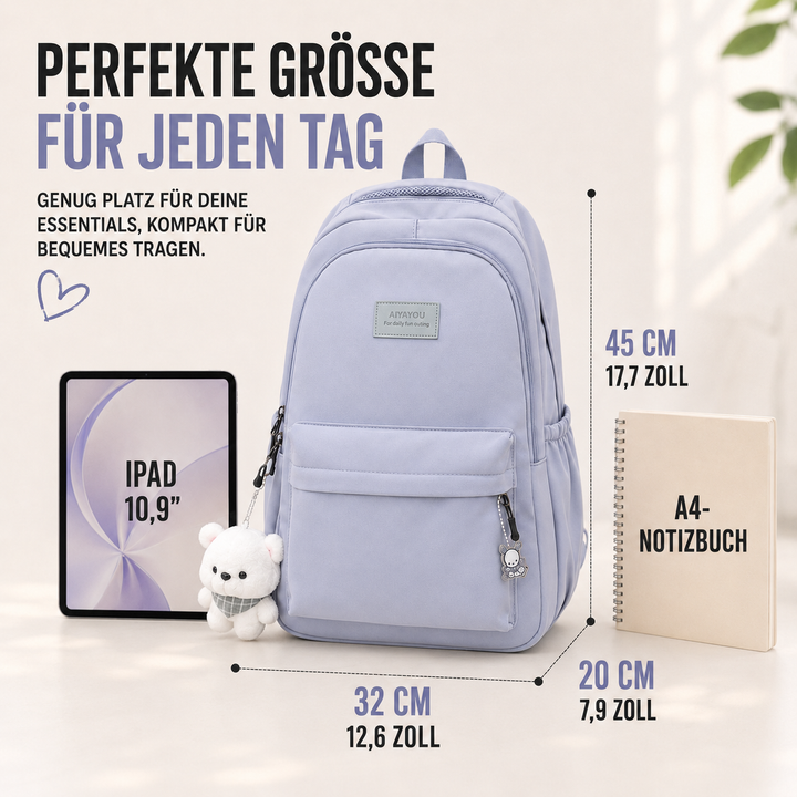 Moderner Unisex Rucksack, stilvoller Begleiter für Stadt & Büro, aus strapazierfähigem Nylon gefertigt.