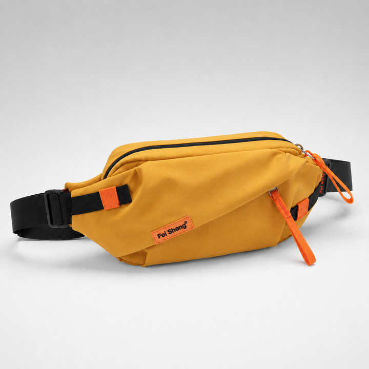 Kompakte Crossbodytasche, unisex, zur sicheren Aufbewahrung von Handy, Pass & kleinen Gegenständen.