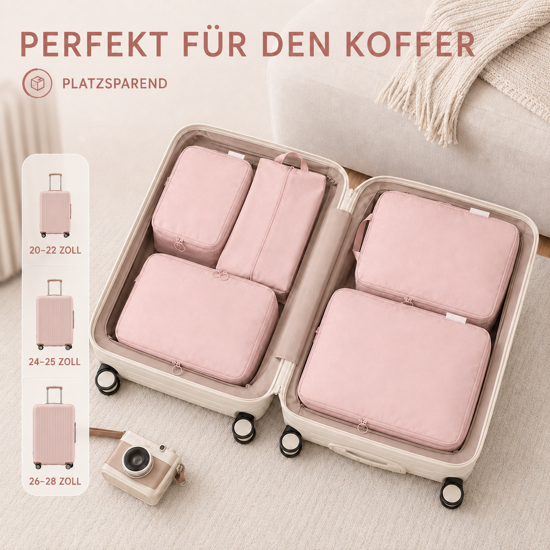 Leichte Packtaschen für Koffer und Rucksack im Detail