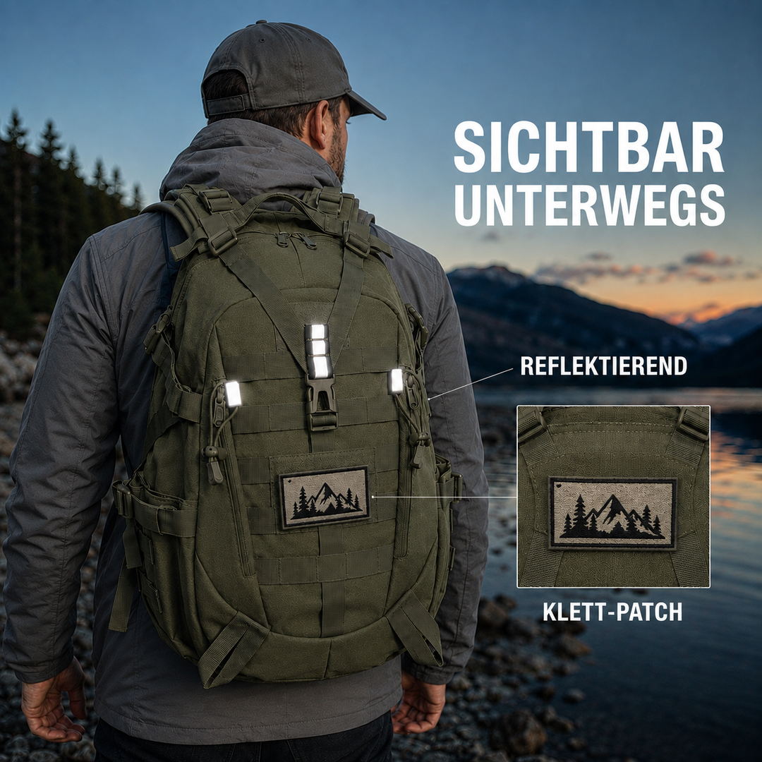 Unisex Outdoor Rucksack mit ergonomischen Gurten für Wanderungen
