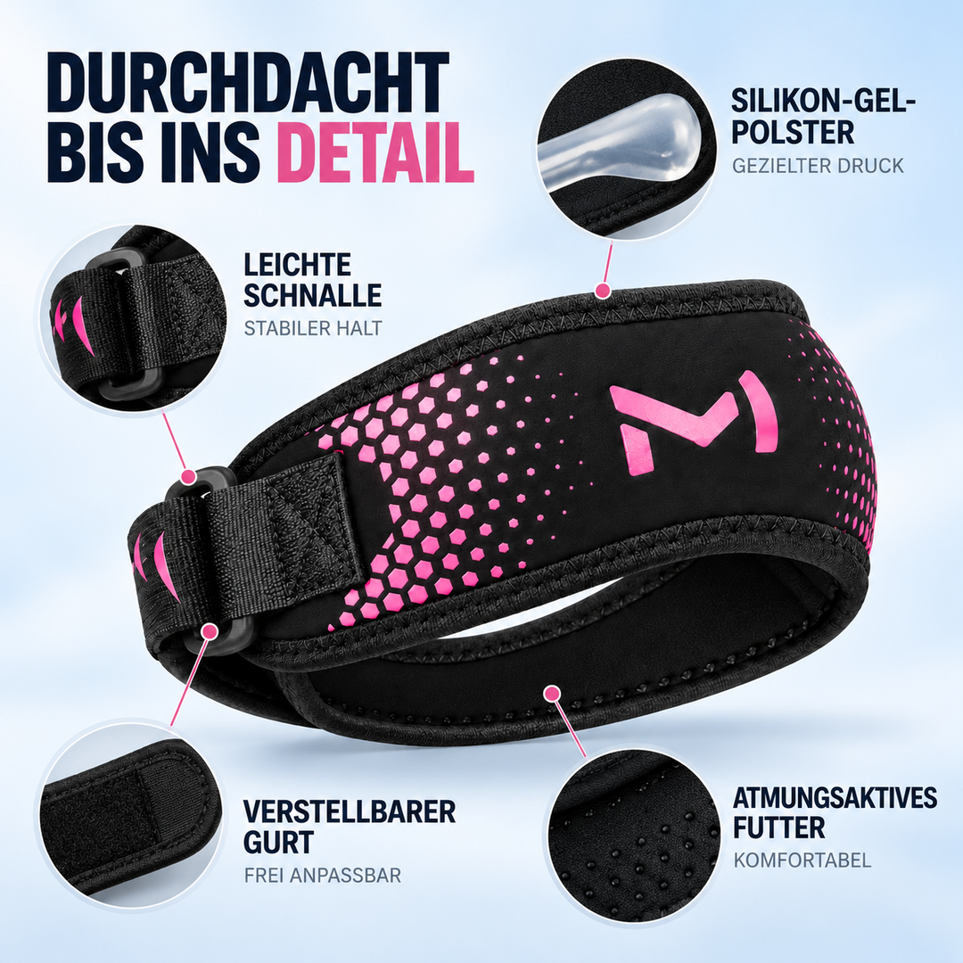 Verstellbare Patella-Stützbandage für das Knie mit Klettverschluss