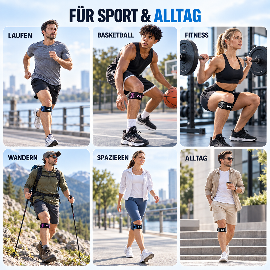 Ergonomische Kniebandage für Herren und Damen bei Gelenkschmerzen