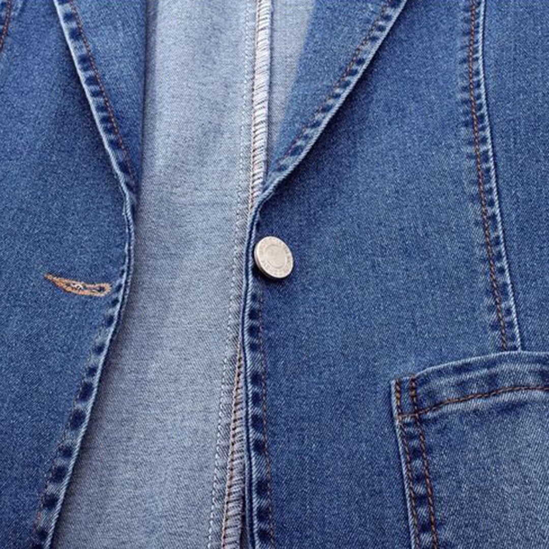 Damen-Denim-Blazer mit Thermofutter für Eleganz