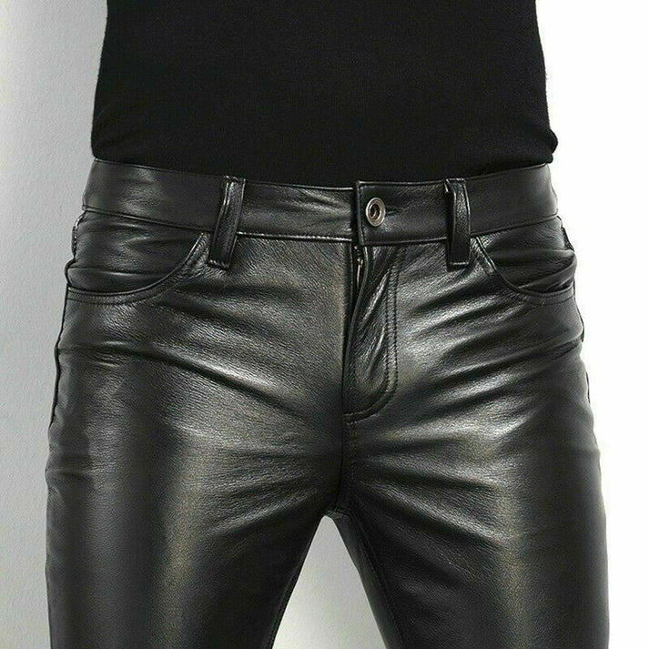 Herren Slim Fit Hose in Schwarz