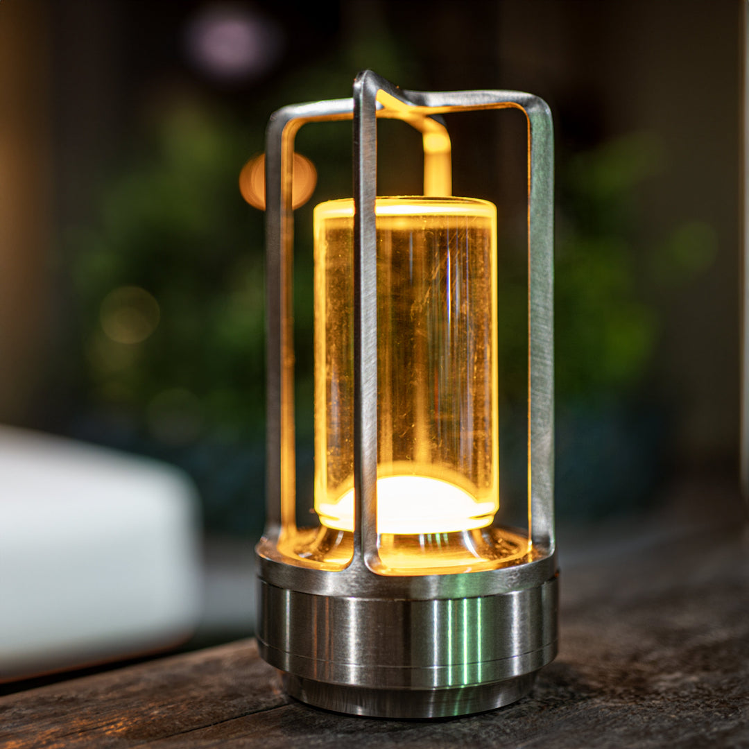 Exklusive Tischlampe für Innenräume mit Kristallglas