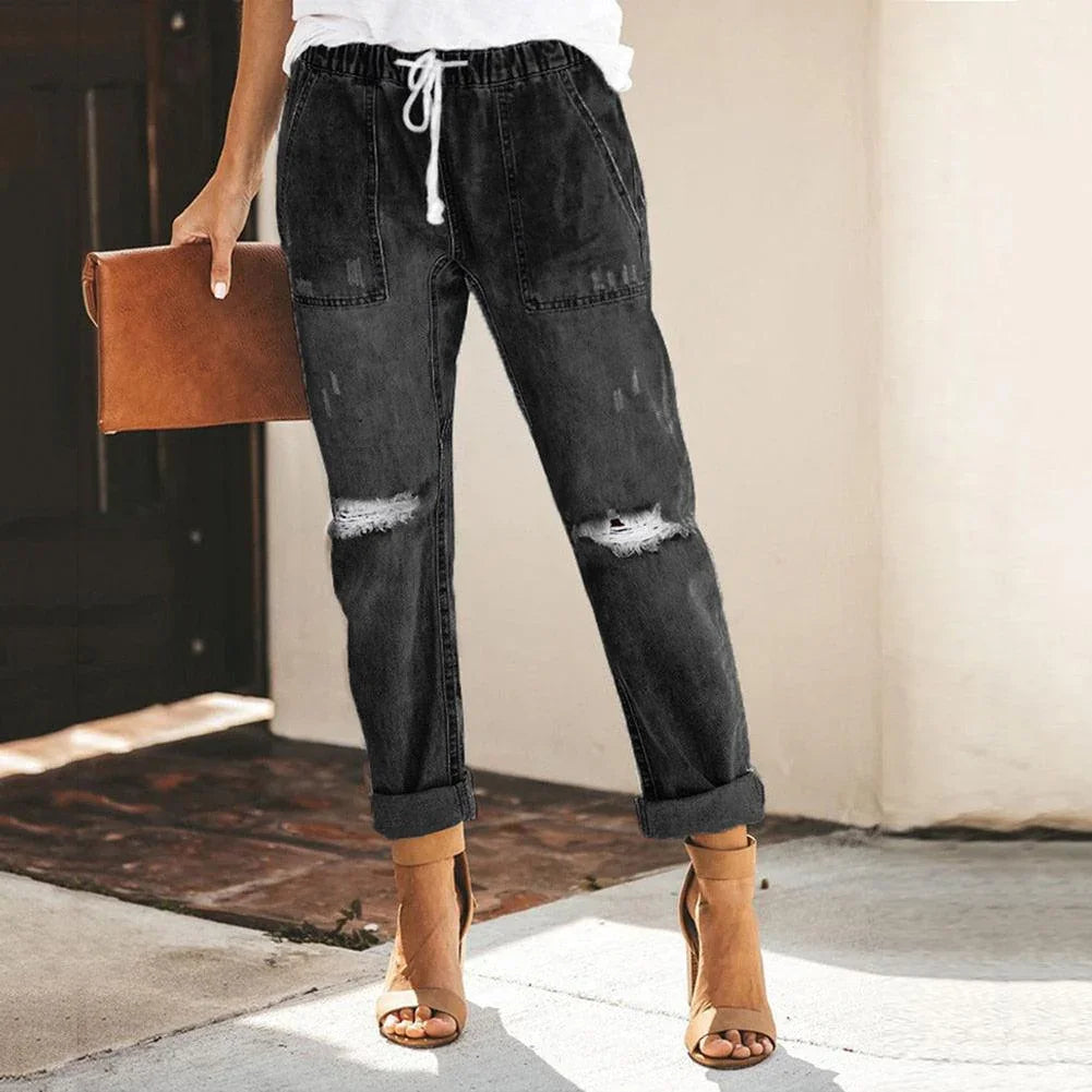 Damen Jogginghose Denim Gesamtansicht