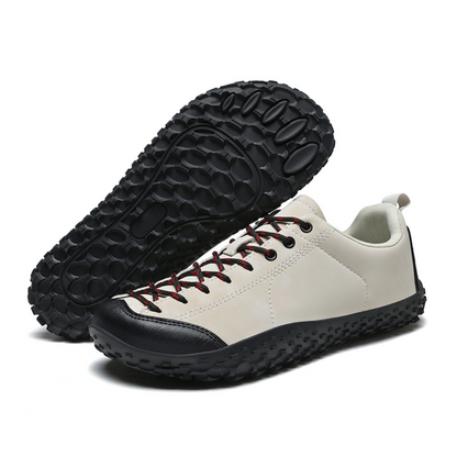 Weiße Herren Wanderschuhe wasserdicht mit rutschfester Profilsohle