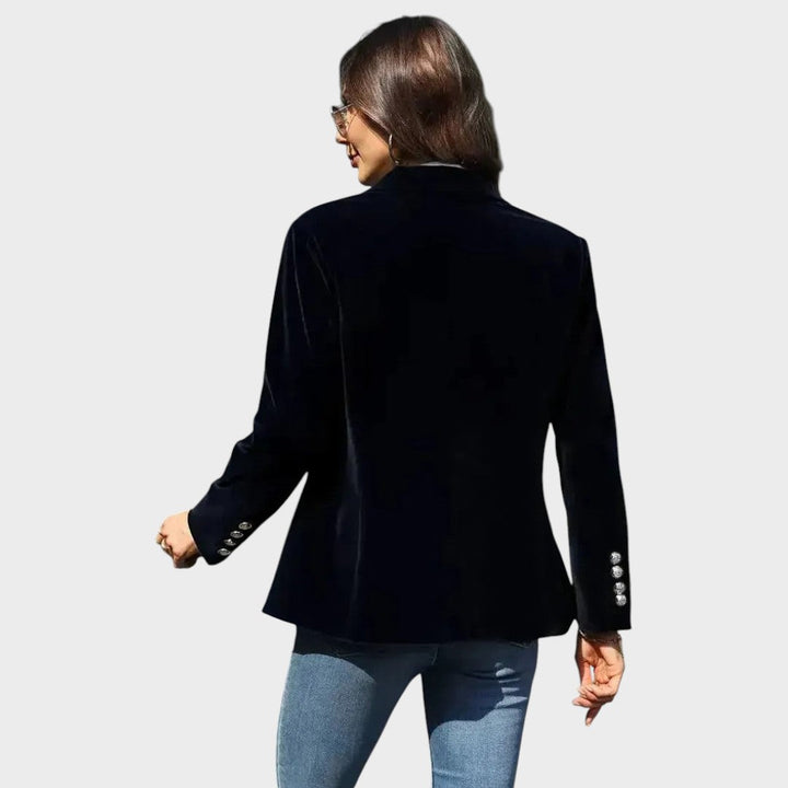 Elegante Business Jacke für Damen in klassischem Blau, tailliert