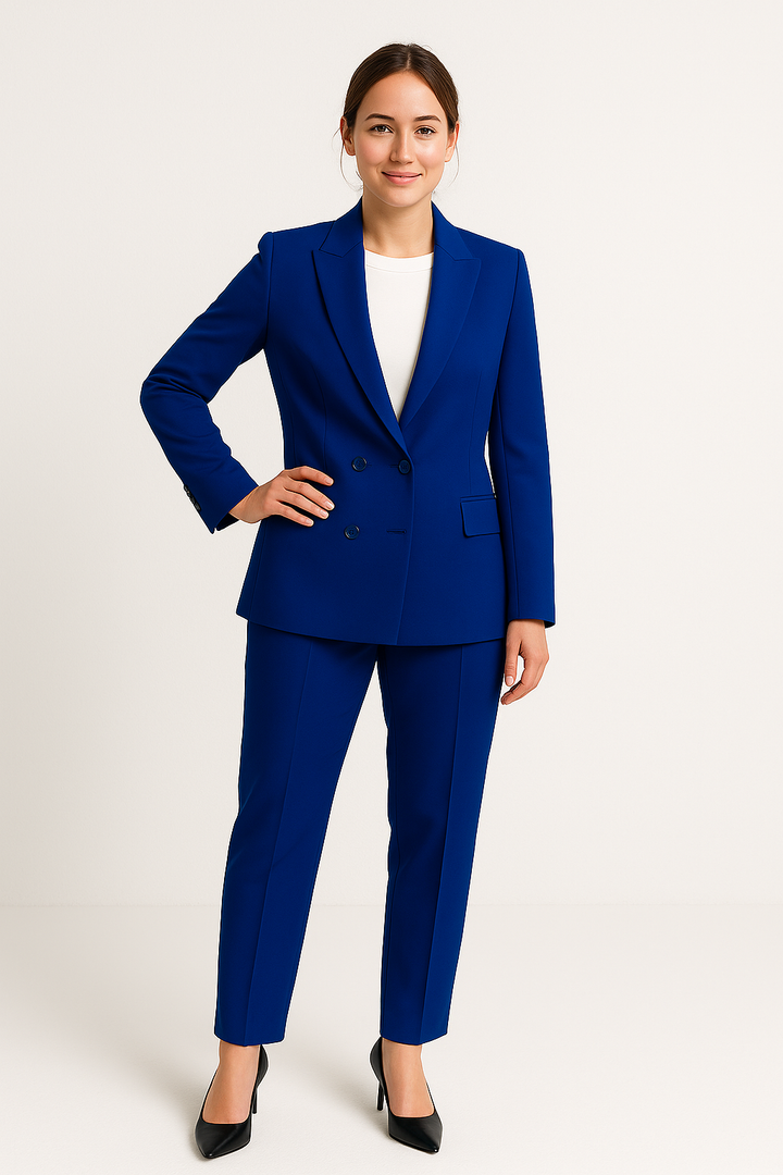 Stylischer Hosenanzug für Damen als stilvolles Business Outfit komplett
