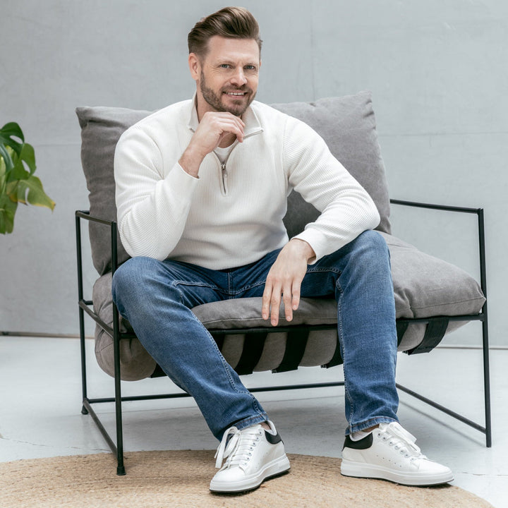Stilvolle Herrenschuhe mit diskreter Höhenzunahme & ergonomischem Komfort. Ideal für Männer.