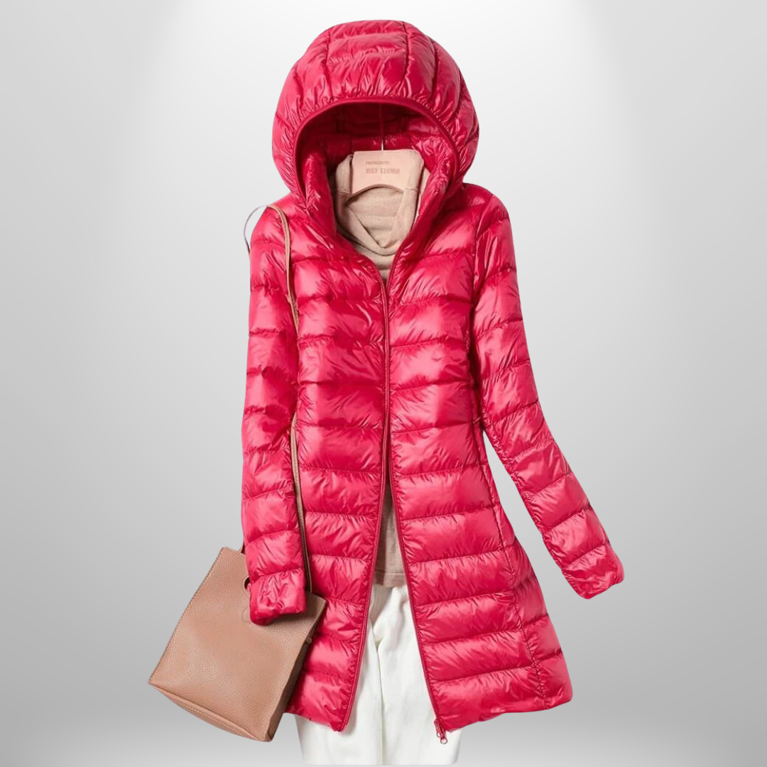 Komfortable Damenjacke, ultraleicht, elegant & warm. Die perfekte winddichte Übergangsjacke für Damen.