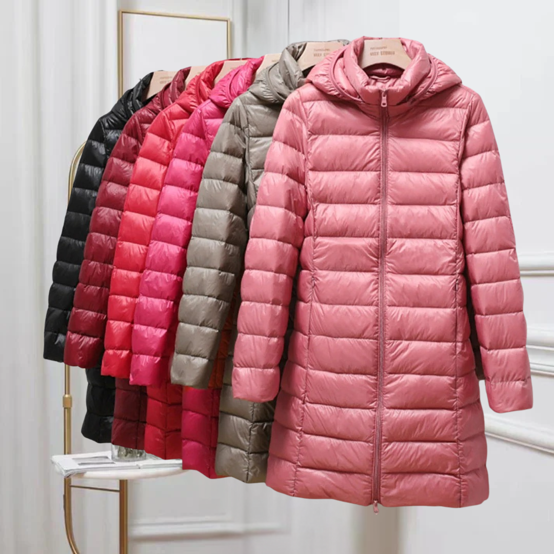 Elegante Frühlings-Herbstjacke für Damen, ultraleicht und wärmend. Die ideale Übergangsjacke.