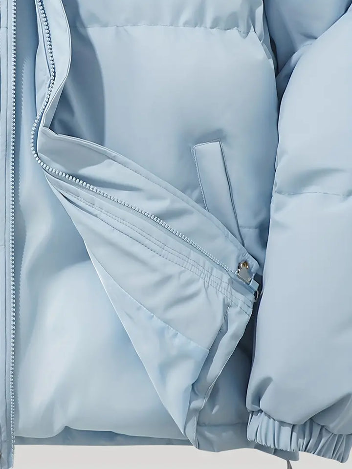 Ärmelabschluss mit elastischem Bündchen einer Damen Steppjacke