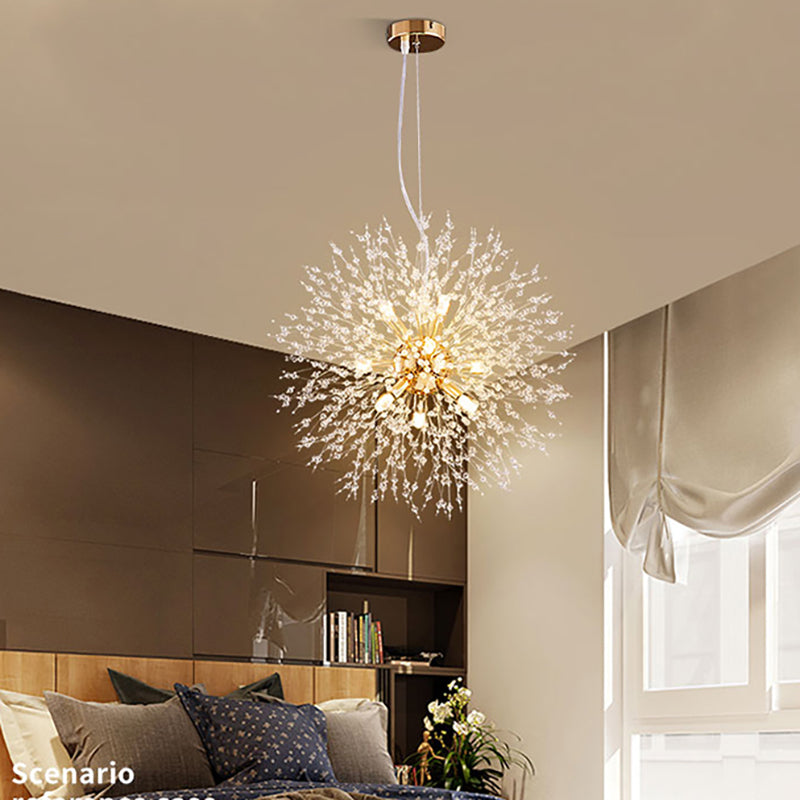 Moderne LED-Kristall-Pendelleuchte für Räume