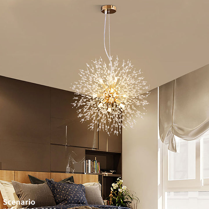 Moderne LED-Kristall-Pendelleuchte für Räume