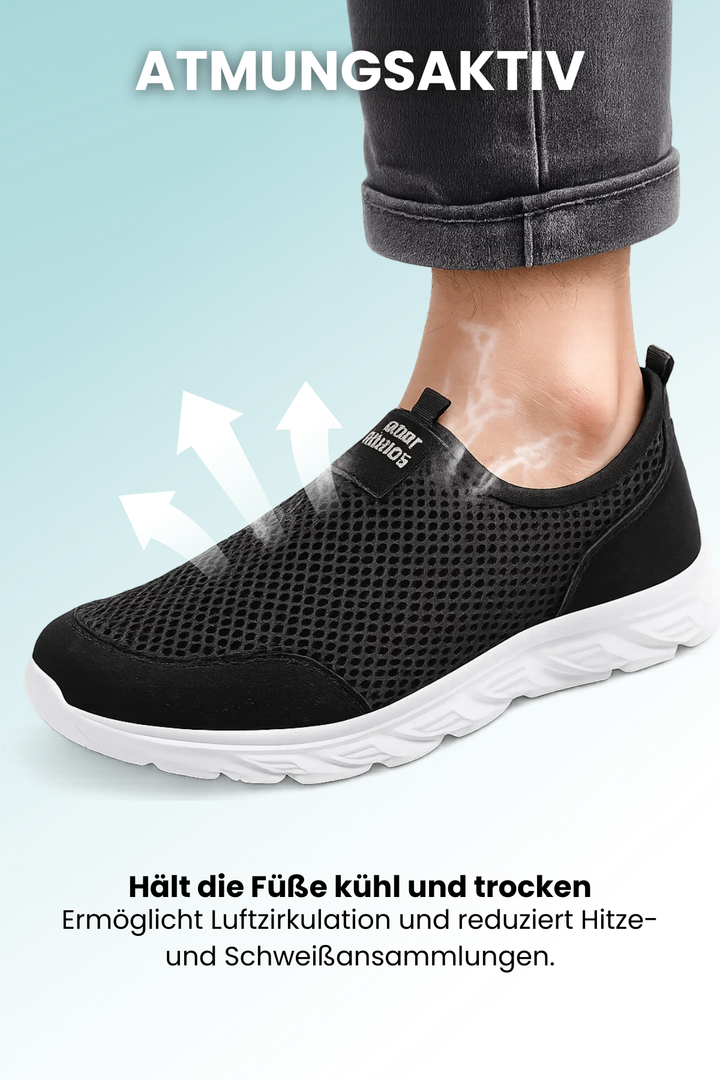 Atmungsaktive Herren Slip-On Sneaker aus leichtem Material, flexibel & rutschfest für Komfort im Alltag.