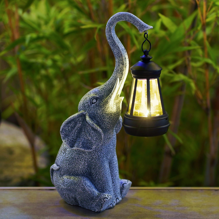 Sanfte Elefant Solar-Lampe für Innen- und Außenbereiche