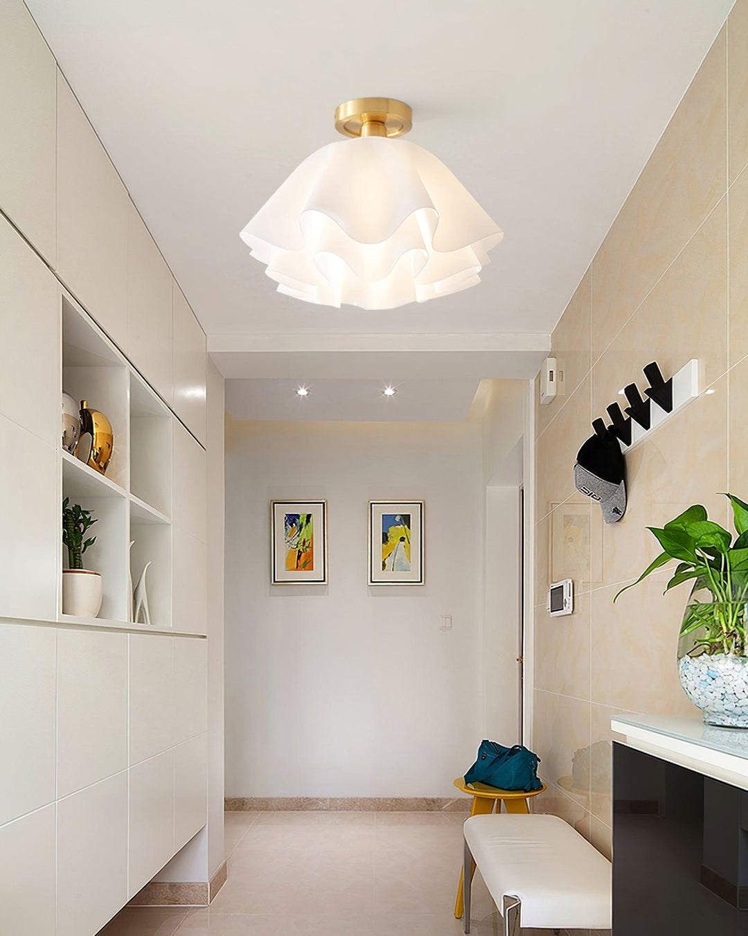 Elegante Kupfer Deckenleuchte für modernes Zuhause