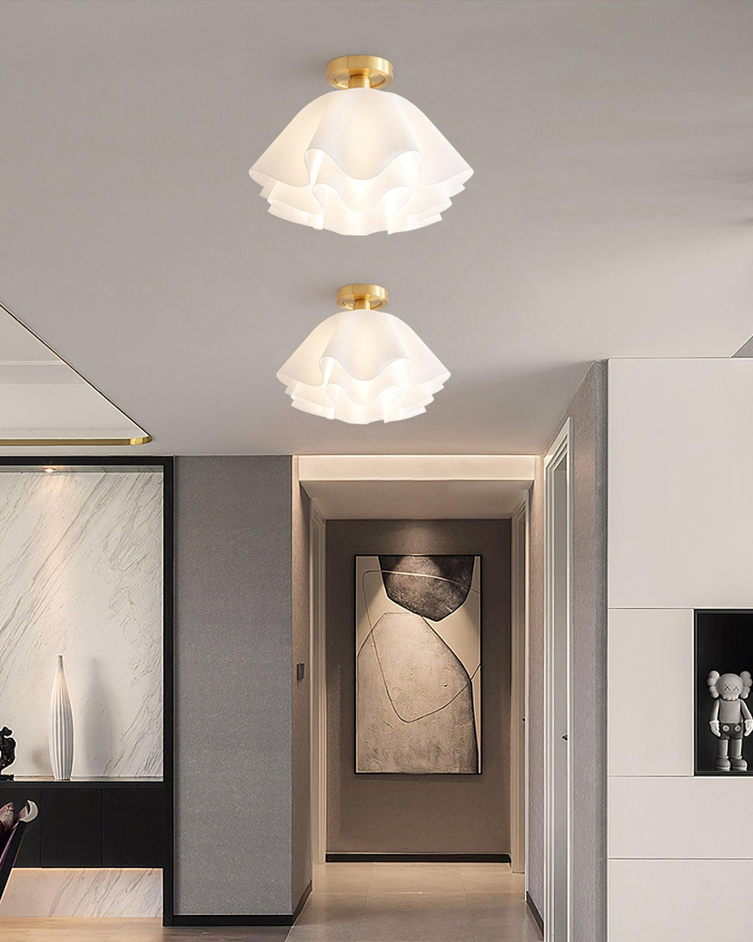 Elegante Kupfer Deckenleuchte für modernes Zuhause