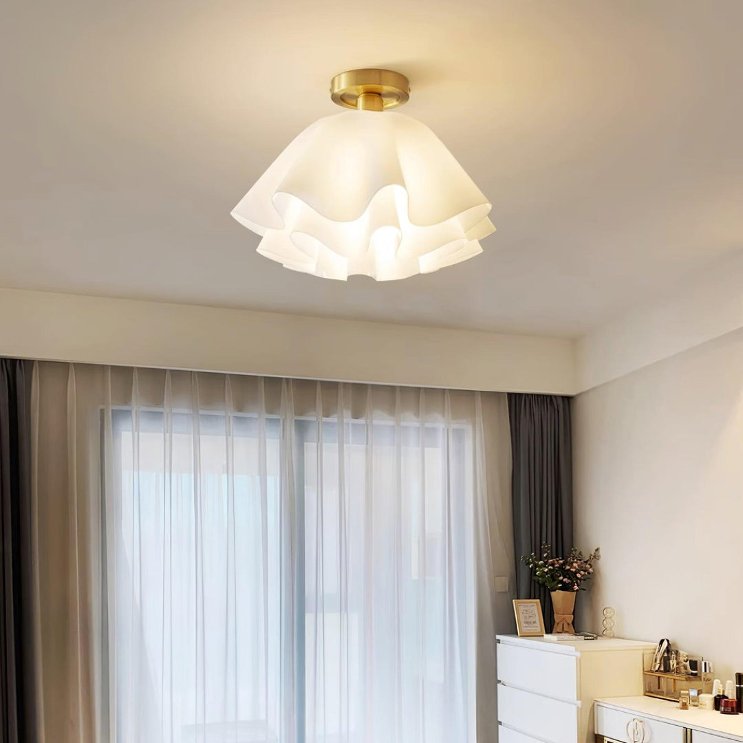 Elegante Kupfer Deckenleuchte für modernes Zuhause
