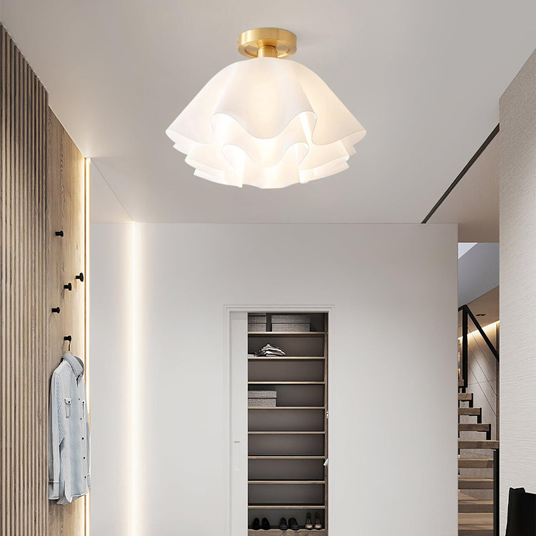 Elegante Kupfer Deckenleuchte für modernes Zuhause