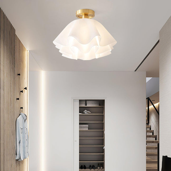 Elegante Kupfer Deckenleuchte für modernes Zuhause