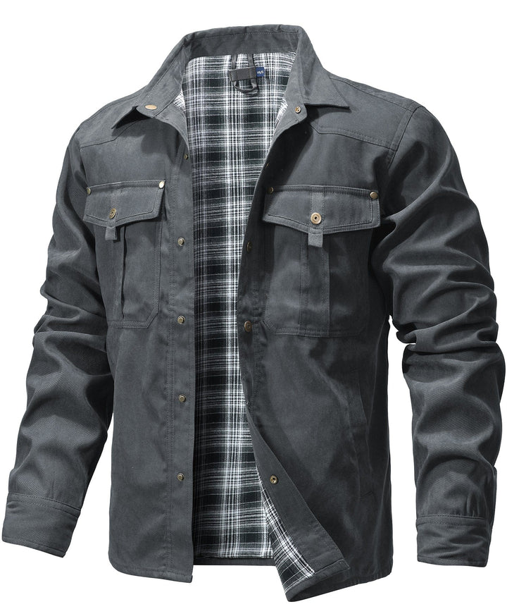Freizeitjacke für Herren im modernen Design mit praktischem Reißverschluss
