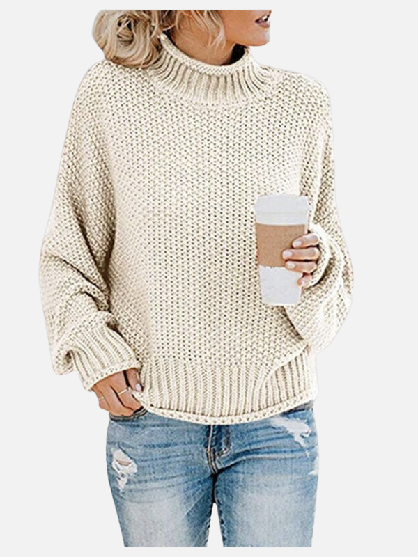 Detaillierte Ansicht des Strickmusters am Damen Pullover