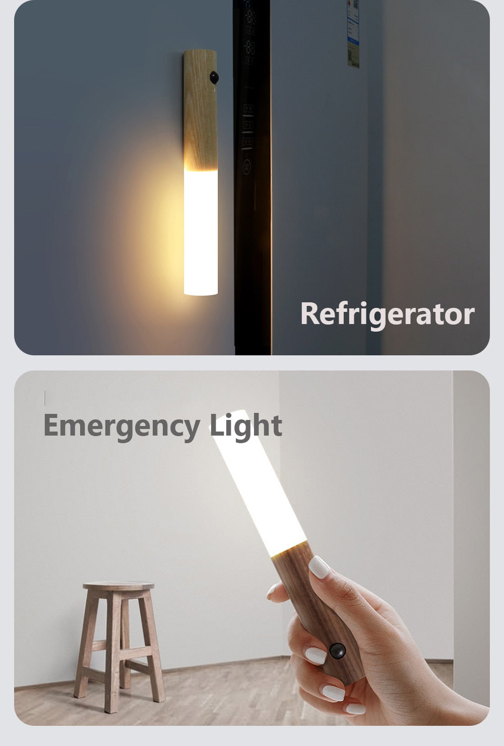 Wiederaufladbare LED-Bewegungssensor-Wandleuchte