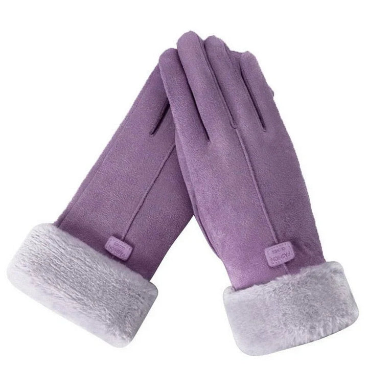 Praktische Damenhandschuhe mit Touchscreen für den Winter. Bieten Wärme und Kälteschutz, Einheitsgröße.