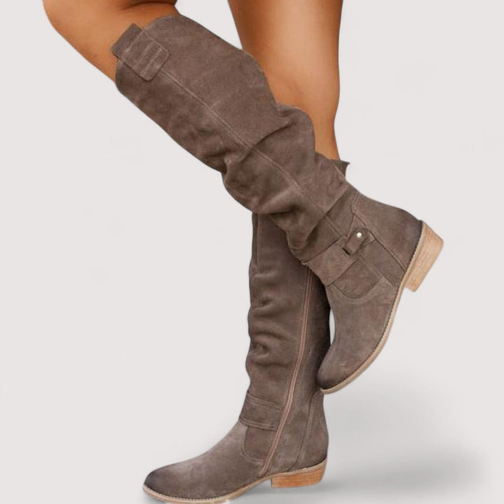 Bequeme Damenmode Winterschuhe mit Profilsohle