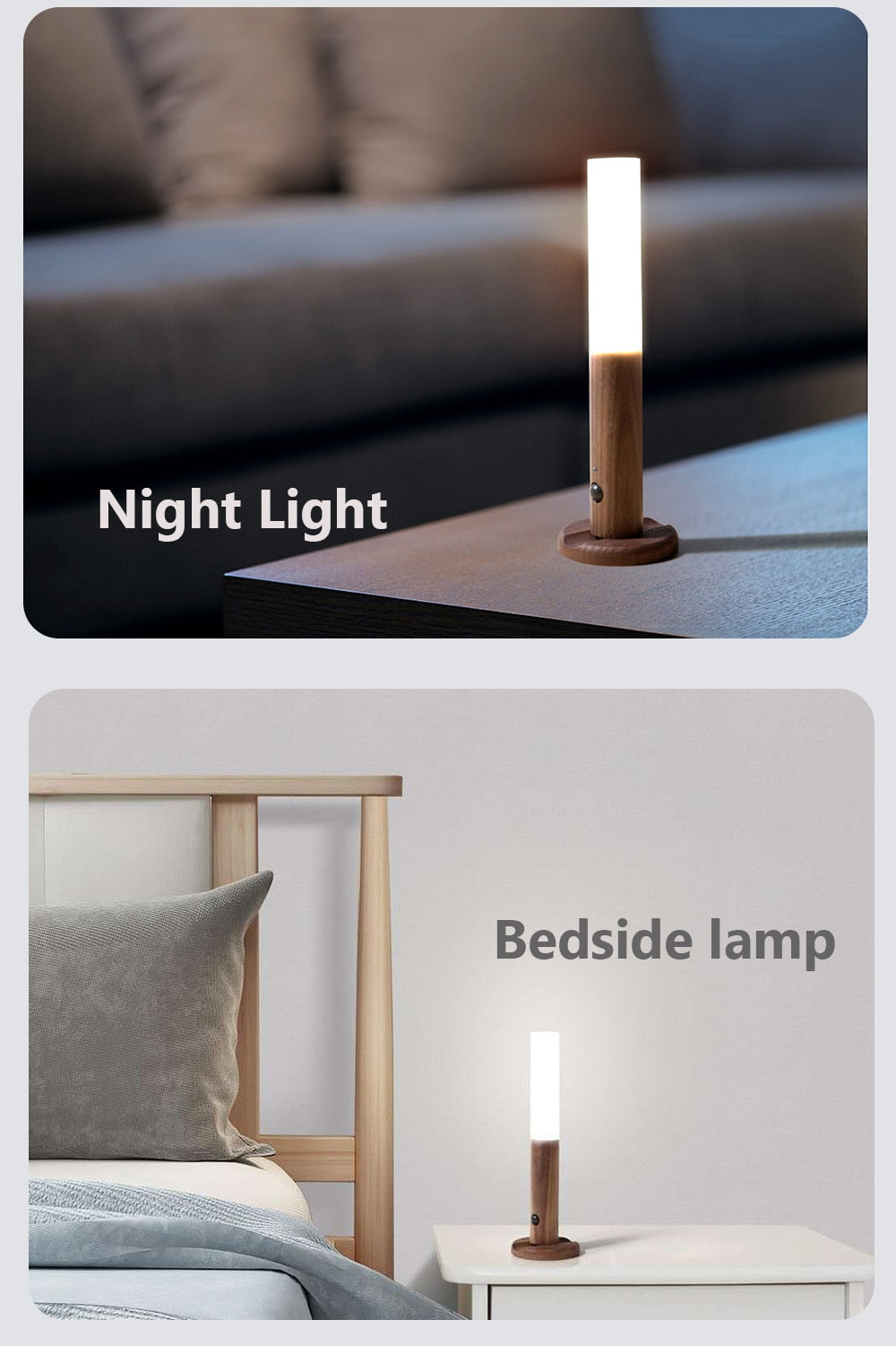 Wiederaufladbare LED-Bewegungssensor-Wandleuchte