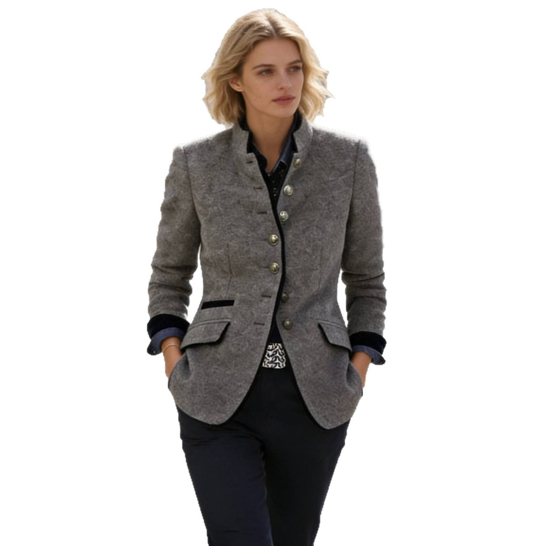 Damen Eleganter Blazer mit Taschen – Chic & Vielseitig