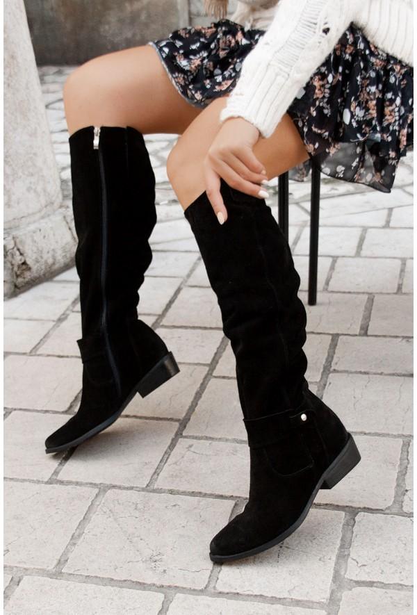 Damenstiefel in Beige mit niedrigem Absatz für Alltagskomfort und Stil