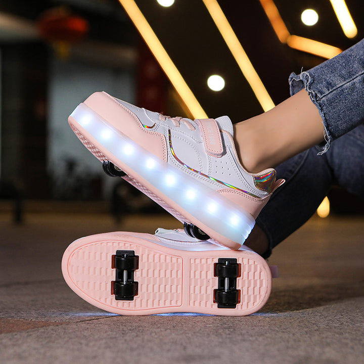 Kinder Orthopädische LED Rollschuhe