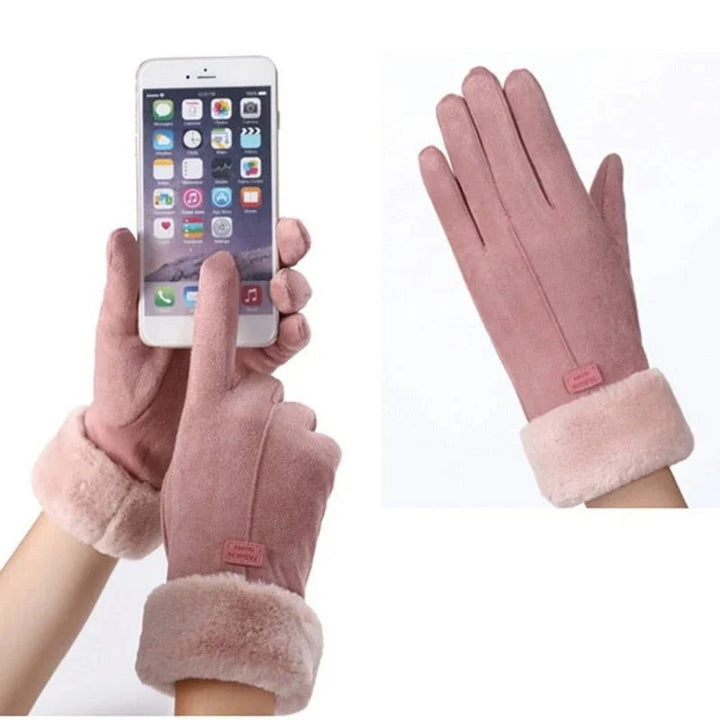 Warme, ultrasofte Damenhandschuhe für den Winter. Effektiver Kälteschutz & Touchscreen-kompatibel.