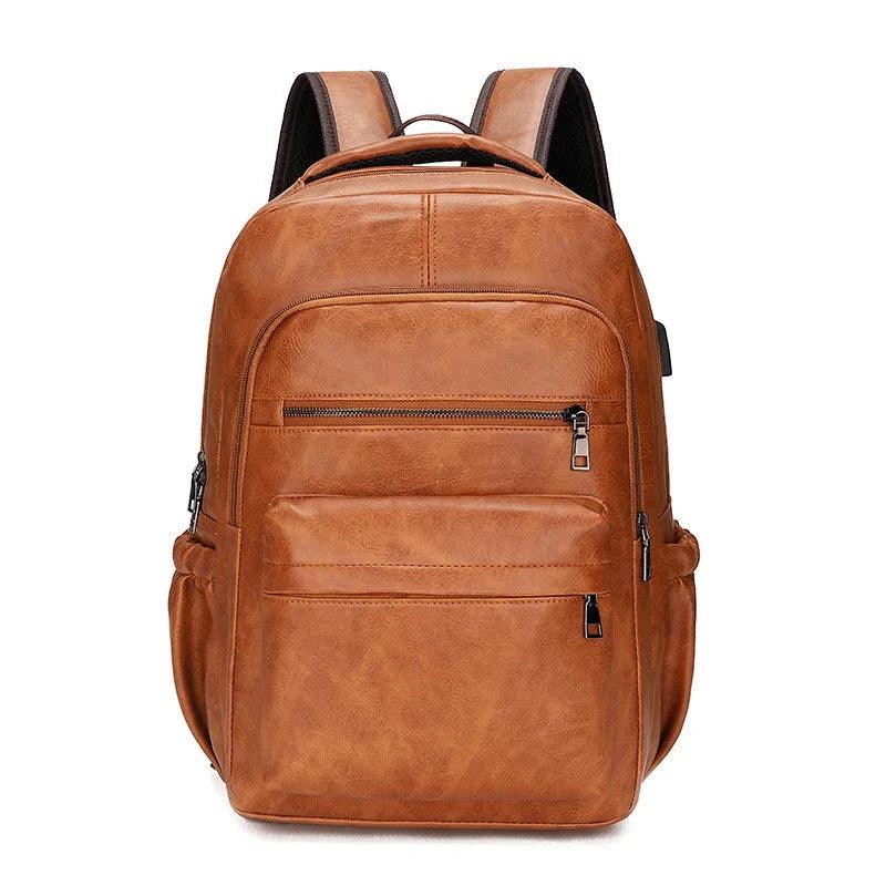 Marco Herren Business Rucksack in Hellbraun mit praktischer Fächeraufteilung