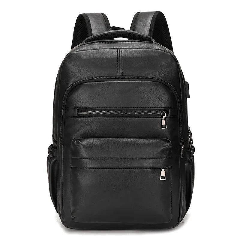 Marco Herren Business Rucksack in Schwarz mit USB-Anschluss und Laptopfach