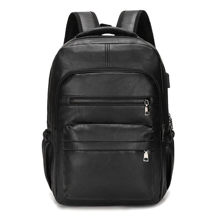 Marco Herren Business Rucksack in Schwarz mit USB-Anschluss und Laptopfach