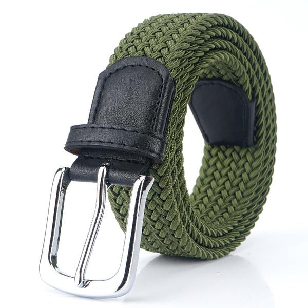 Flexibler geflochtener Gürtel für Herren, in verschiedenen Farben, stilvolles Accessoire.