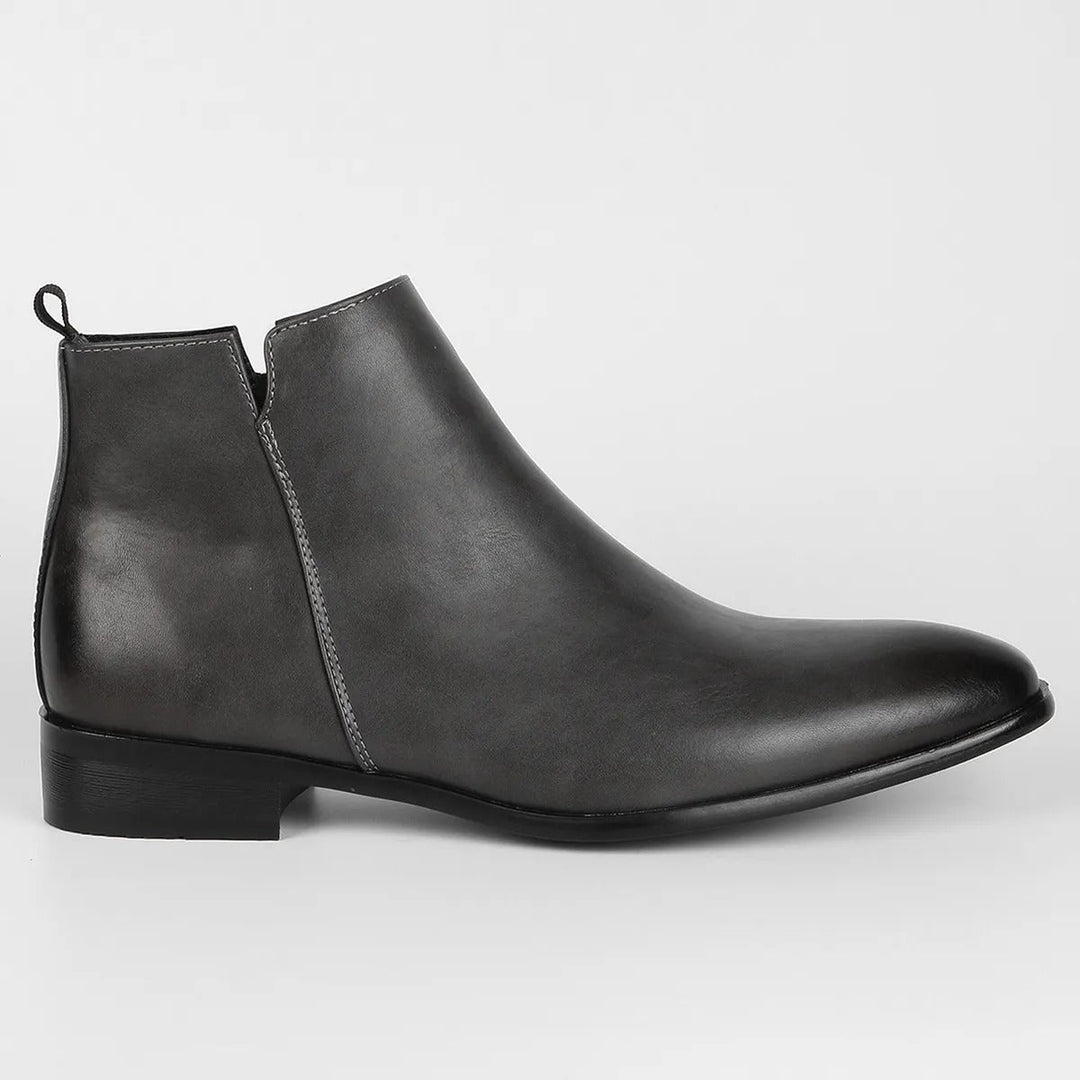 Braune Retro Stiefel für Männer, stilvolle Freizeitschuhe mit ergonomischer Passform.