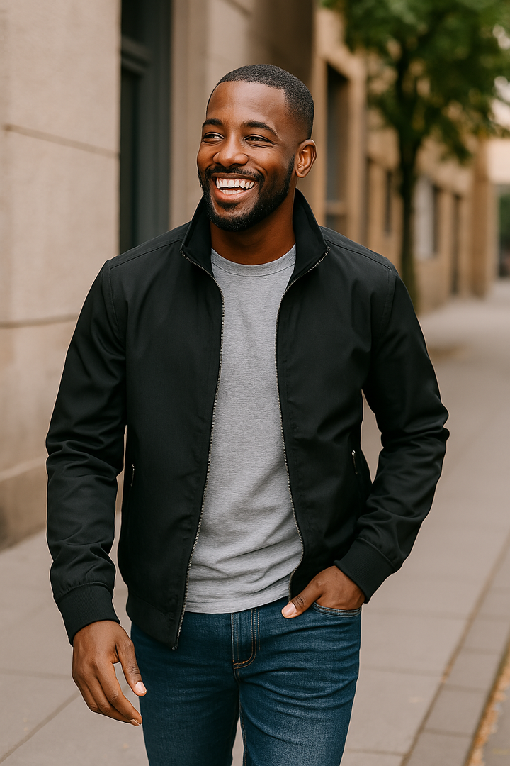 Herren Bomberjacke Slim Fit für Frühling & Herbst