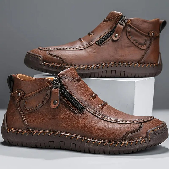 Braune elegante Herren-Business-Schuhe mit rutschfester Sohle