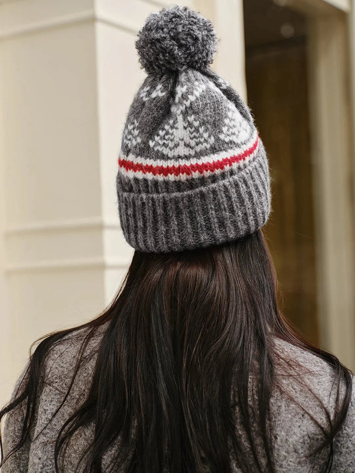 Warme Damen Strickmütze, kuschelig & bequem. Modische Wintermütze für Damen, perfekt für Outdoor-Sport.