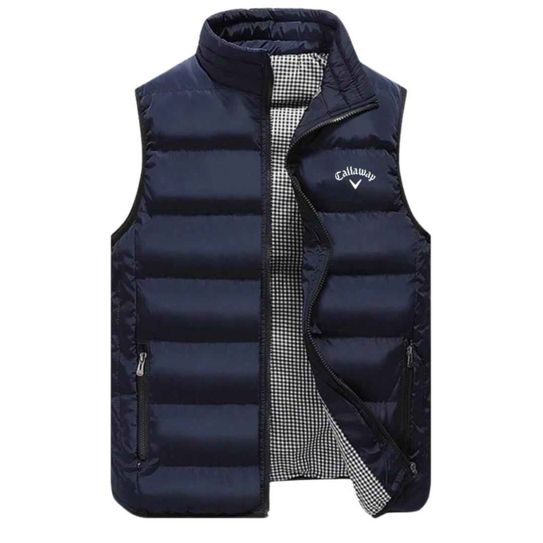 Herren Steppgilet, warm & leicht für Übergangstage. Gepolsterte Outdoor-Weste mit Reißverschluss & Windschutz.