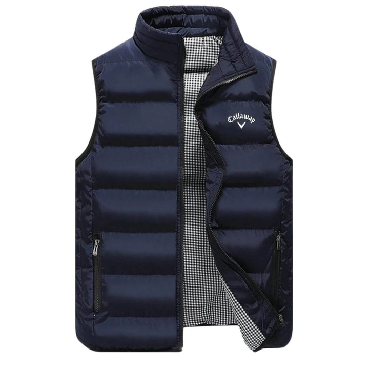 Herren Steppgilet, warm & leicht für Übergangstage. Gepolsterte Outdoor-Weste mit Reißverschluss & Windschutz.