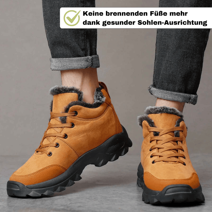 Robuste Damen Schneeschuhe, gefüttert und wasserabweisend, bieten optimalen Kälteschutz und Komfort.